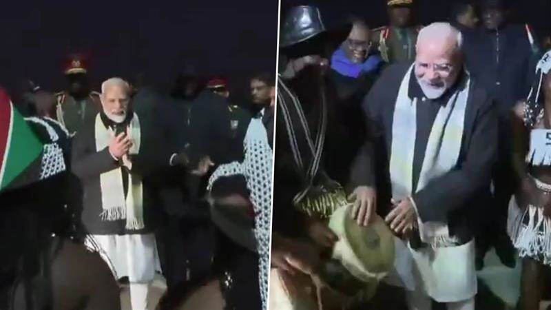 PM Narendra Modi's Drum Skills: তুখোড় বাদ্যকার, নামিবিয়ার ড্রাম বাজাচ্ছেন প্রধানমন্ত্রী মোদী, দেখুন ভিডিয়ো