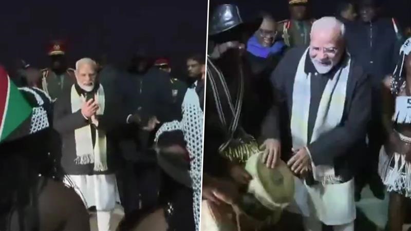 PM Narendra Modi's Drum Skills: তুখোড় বাদ্যকার, নামিবিয়ার ড্রাম বাজাচ্ছেন প্রধানমন্ত্রী মোদী, দেখুন ভিডিয়ো