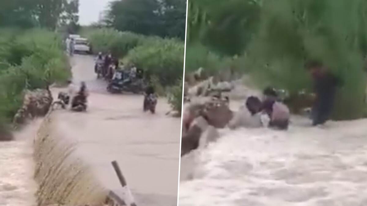 Flood Video: একটানা বৃষ্টির মর্মান্তিক ছবি, রাস্তা ভেঙে জলের তোড়ে ভেসে গেলেন ২ জন, দেখুন ভিডিয়ো