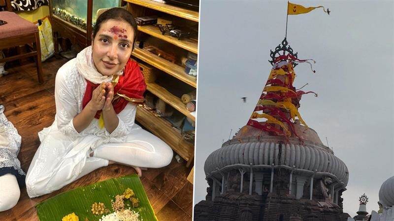 Subhashree Ganguly: পুরীর জগন্নাথ মন্দিরে শুভশ্রী, পাত পেতে খেলেন মহাপ্রসাদ