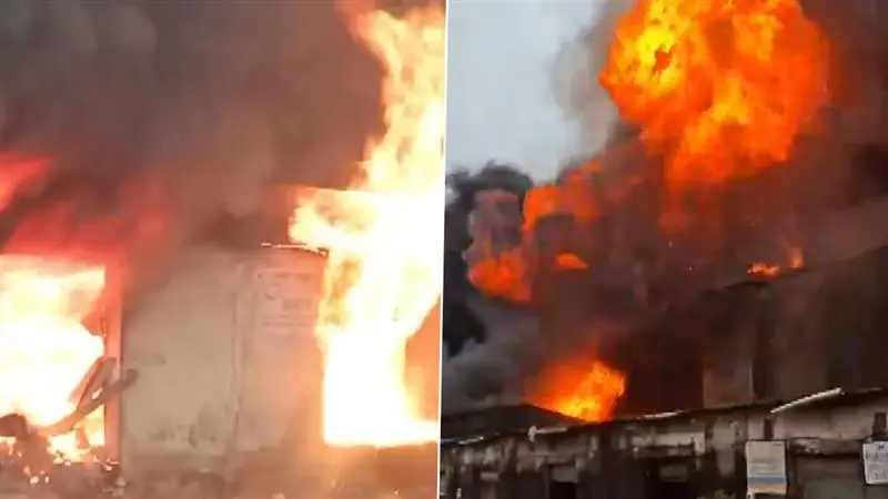 Fire Breaks Out: রাসায়নিক কারখানায় ভয়াবহ আগুন, দমকলের ইঞ্জিন আগুন নেভানোর চেষ্টা চালাচ্ছে