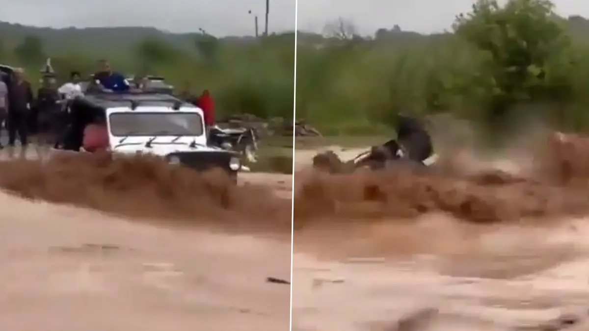 Chandigarh: চণ্ডিগড়ে নদীর জলে উল্টে গেল গাড়ি, ভেসে গেল যাত্রীরা, দেখুন ভিডিয়ো