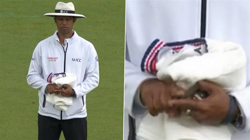 Kumar Dharmasena Controversy Video: ইংল্যান্ডকে ইশারা করে গোপনে সাহায্য করছেন কুমার ধর্মসেনা? ভাইরাল আম্পায়ারের হাতের ইঙ্গিতের ভিডিও