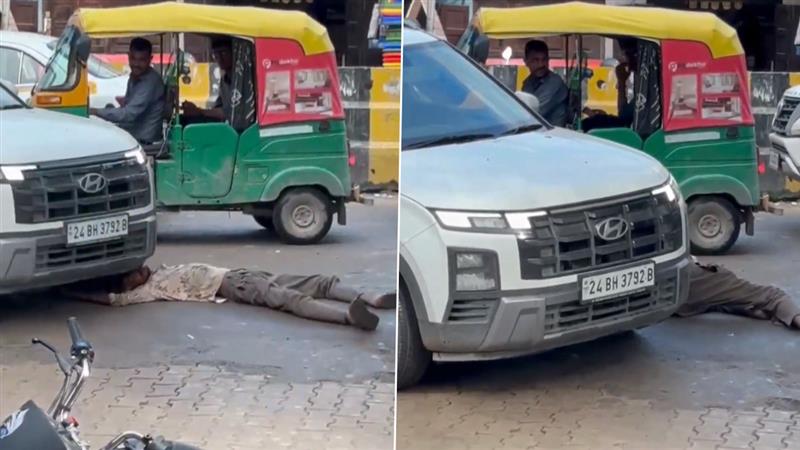 Shocking Video: মর্মান্তিক! রাস্তায় পড়ে থাকা ব্যক্তিকে পিষে দিল বিলাসবহুল গাড়ির চালক, দেখুন ভিডিও