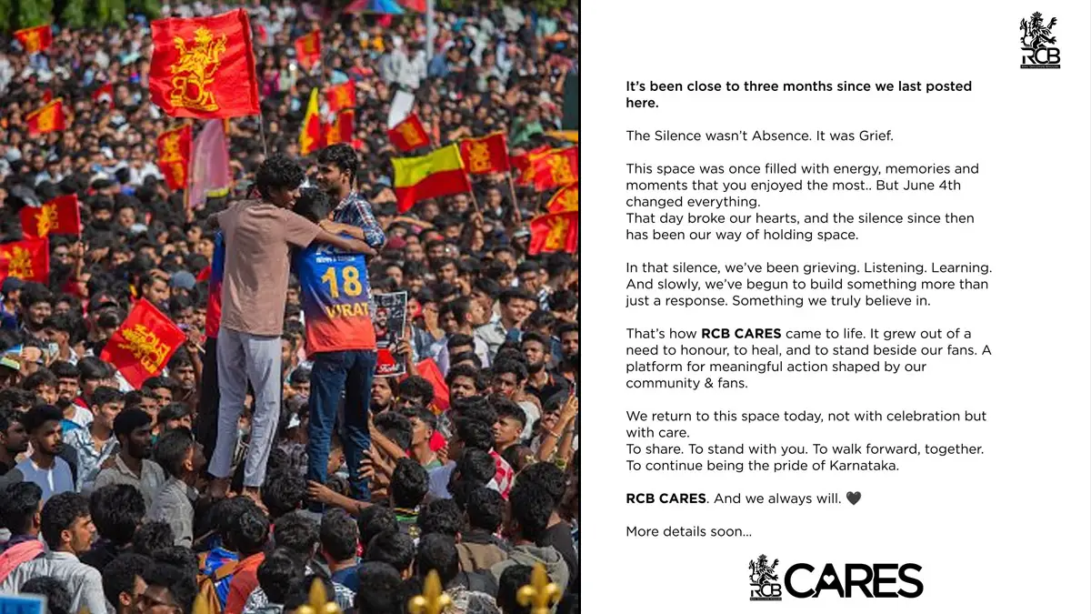 RCB on Chinnaswamy Incident: 'শোকপালন করছি', অবশেষে ৮৪ দিন পরে চিন্নাস্বামীর ঘটনায় পোস্ট আরসিবির