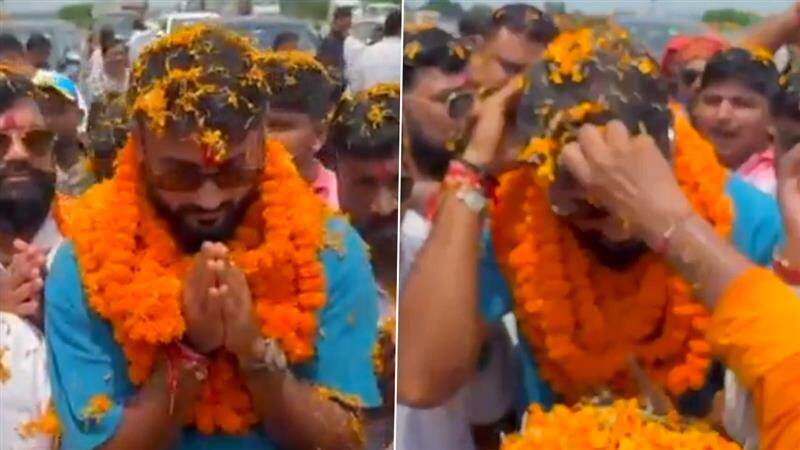 Akash Deep Video: ইংল্যান্ডের বিরুদ্ধে দুর্দান্ত সিরিজের পর ফুলের বৃষ্টিতে ঘরে ফিরলেন আকাশ দীপ, দেখুন ভাইরাল ভিডিও