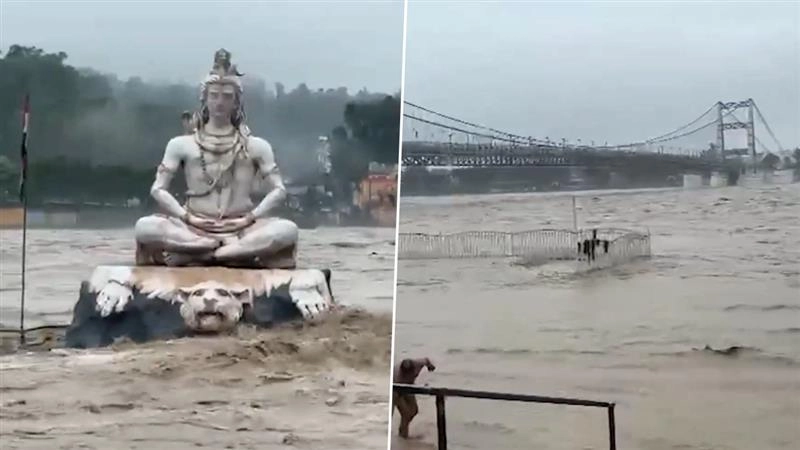 Uttarakhand Ganga Water Level Rise: ঋষিকেশে বিপদসীমার ওপর দিয়ে বইছে গঙ্গা, পরিস্থিতির দিকে নজর প্রশাসনের (দেখুন ভিডিও)