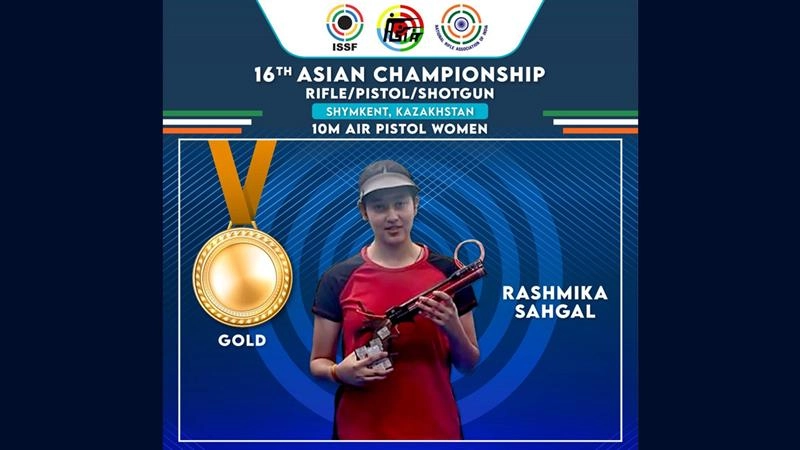 16th Asian Shooting Championship 2025: কাজাখস্তানের সিমকেন্টে ষোড়শ এশিয়ান শ্যুটিং চ্যাম্পিয়নশিপে সোনা জিতলেন রশ্মিকা সেহগাল
