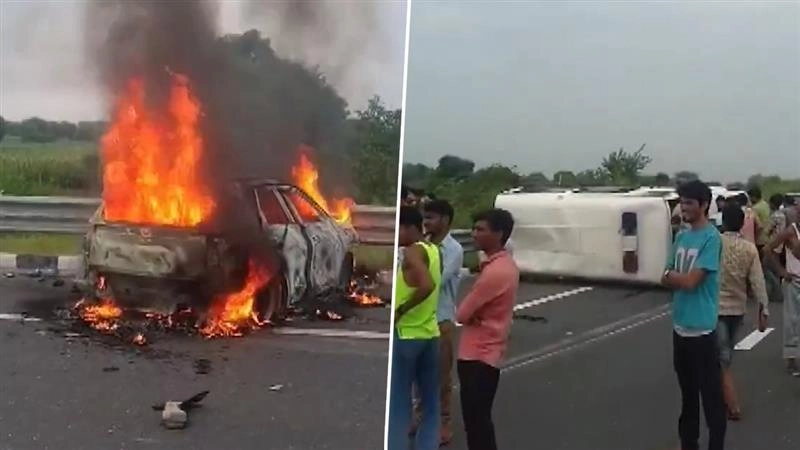 Delhi: পুলিশের গাড়িতে আগুন, অভিযুক্ত ও পুলিশ সহ ৮ জন আহত