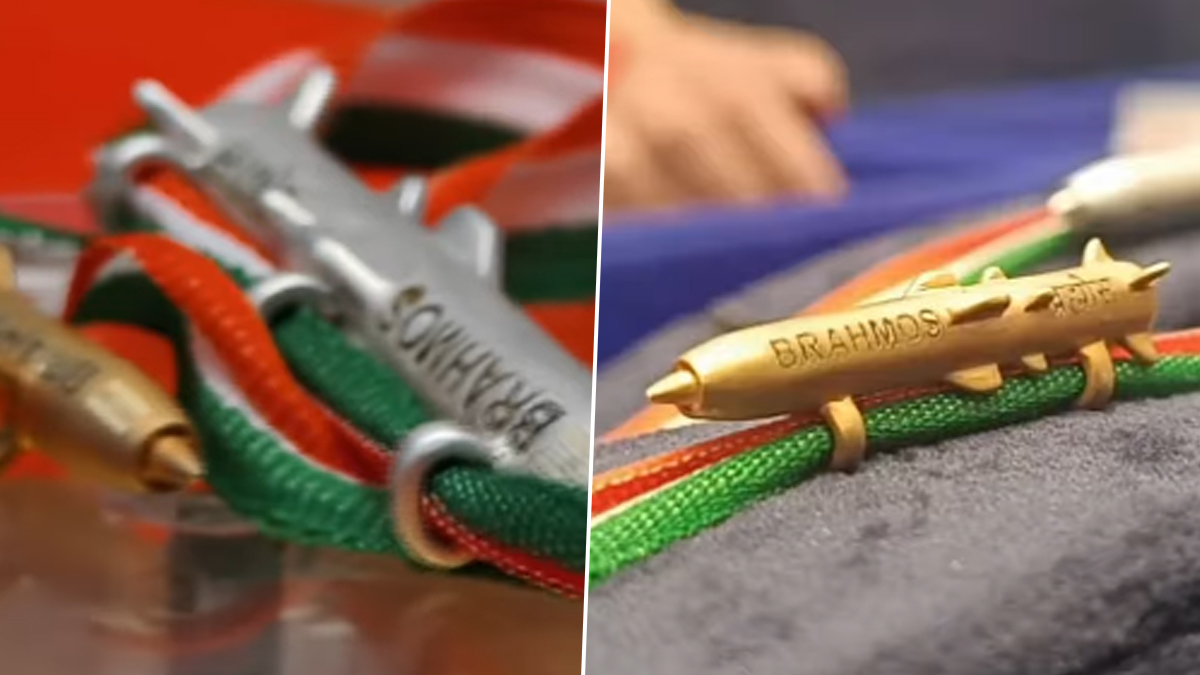 BrahMos Missile Themed Rakhi: ব্রহ্মোস ক্ষেপণাস্ত্র-থিমযুক্ত রাখি মানুষের মন জয় করেছে, দেখুন ভিডিও