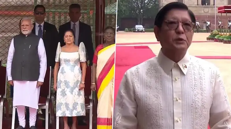 Philippines President ceremonial welcome: রাষ্ট্রপতি ভবনে ফিলিপিন্সের রাষ্ট্রপতিকে অভ্যর্থনা, স্বাগত জানালেন দ্রৌপদী মুর্মু ও নরেন্দ্র মোদী (দেখুন ভিডিও)