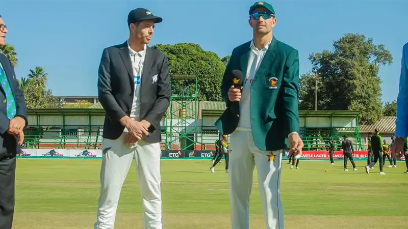 ZIM vs NZ 2nd Test Toss Update: দ্বিতীয় টেস্টে টসে জিতে প্রথমে ব্যাট করবে জিম্বাবয়ে, একনজরে দু'দলের একাদশ