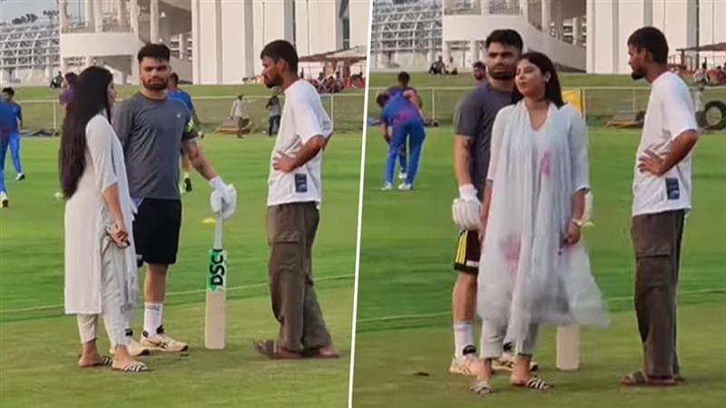 Rinku Singh Priya Saroj Video: রিঙ্কু সিংকে সারপ্রাইজ দিতে ম্যাচ প্র্যাকটিসে হাজির হবু স্ত্রী প্রিয়া সরোজ, দেখুন ভাইরাল ভিডিও