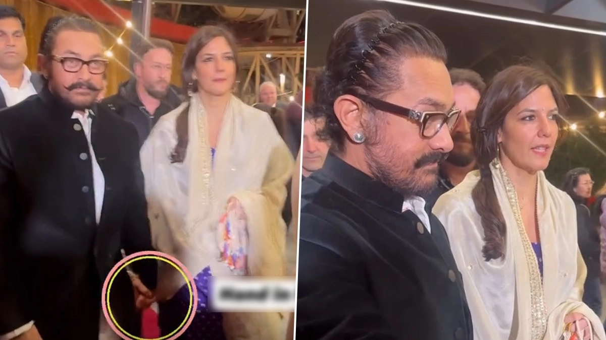 Aamir Khan-Gauri Spratt Video: গৌরীর হাত ধরে হেঁটে যাচ্ছেন আমির, দেশের বাইরে ভালবাসায় মশগুল বলিউডের নায়ক, দেখুন