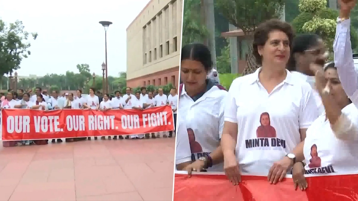 INDIA Bloc Protests Against SIR: ১২৪ বছরের মিন্তা দেবীর নাম কমিশনের তালিকায়, প্রতিবাদে উত্তাল বিরোধী শিবির