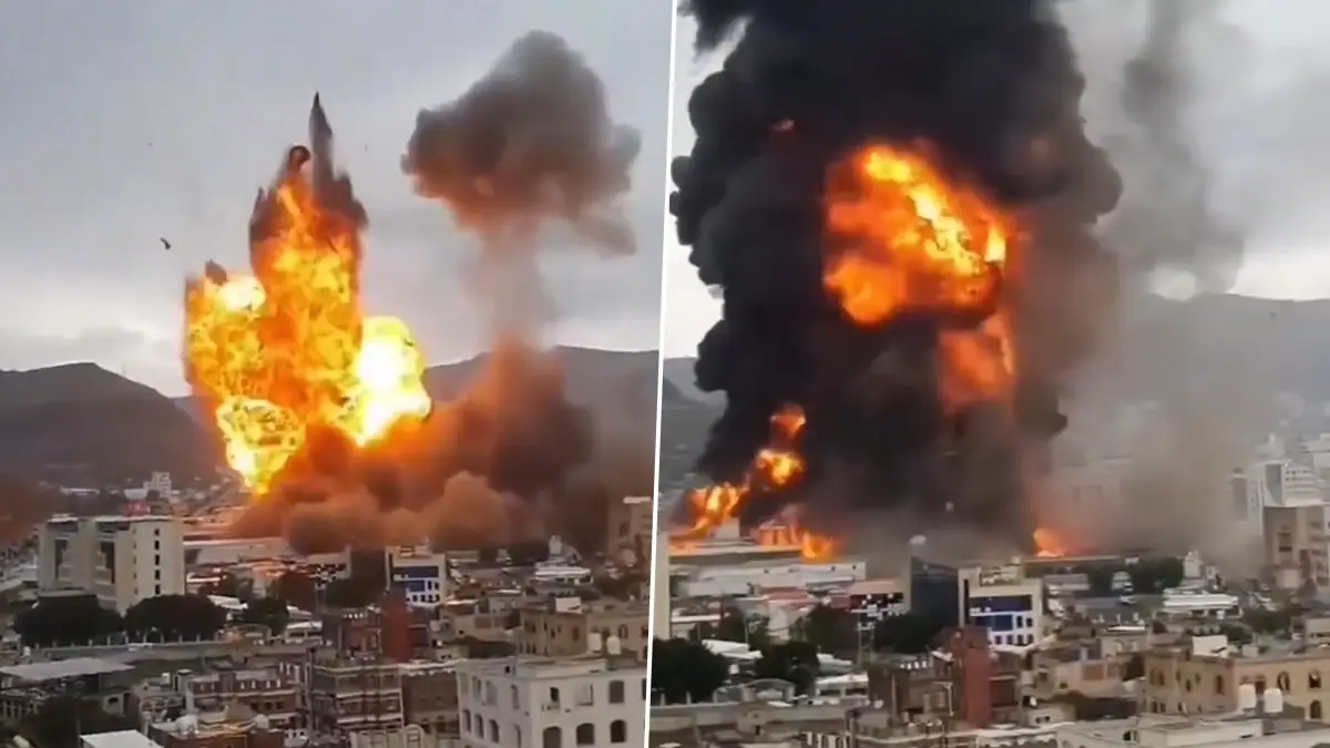 Israel Attacks Yemen Video: হাউথিদের চরম শিক্ষা, ইয়েমেনের রাজধানী সানা জ্বালিয়ে দিল ইজরায়েল, দেখুন ভিডিয়ো