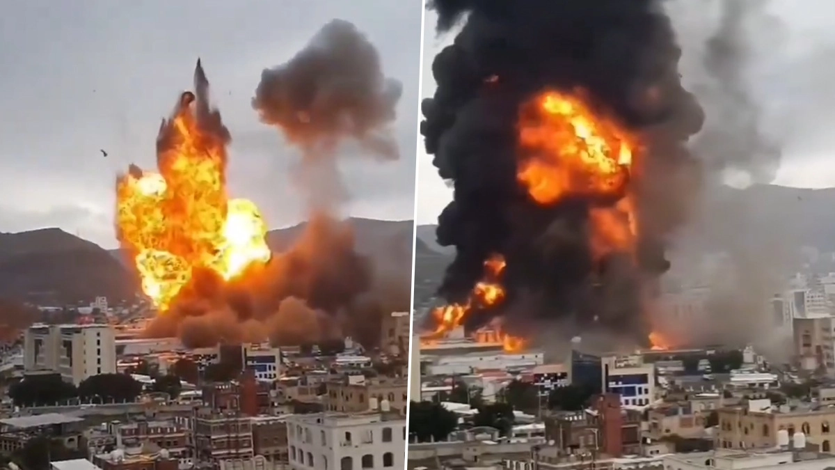 Israel Attacks Yemen Video: হাউথিদের চরম শিক্ষা, ইয়েমেনের রাজধানী সানা জ্বালিয়ে দিল ইজরায়েল, দেখুন ভিডিয়ো