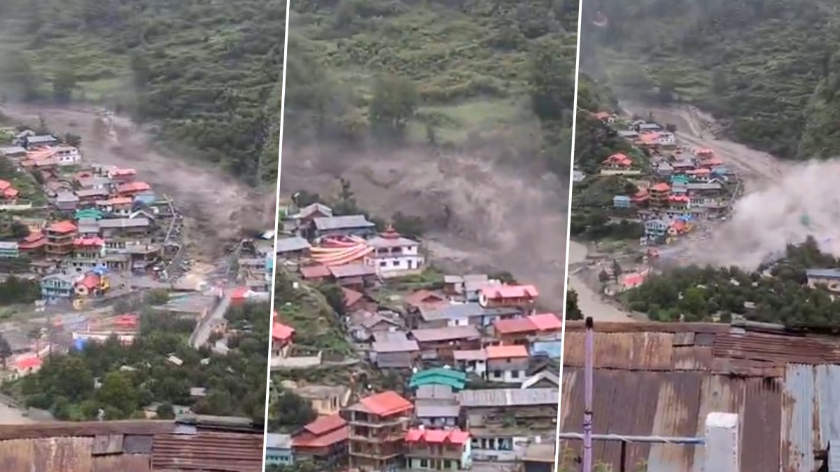 Cloudburst n Uttarkashi Video: পাহাড়ের উপর থেকে নেমে ধারালি গ্রাম ভাসিয়ে নিয়ে গেল খীর গঙ্গা নদী, ভেসে গেল প্রায় ২২টি হোটেল, প্রকৃতির রুদ্র রূপে অসহায় উত্তরকাশি