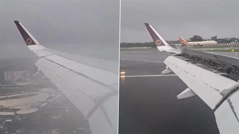 Air India Flight Video Amid Mumbai Heavy Rain: বৃষ্টিতে দৃশ্যমাণতা শূণ্য, বিপদ সঙ্গে নিয়ে প্রায় অন্ধকারে বিমান নামালেন চালক, দেখুন ভাইরাল ভিডিয়ো