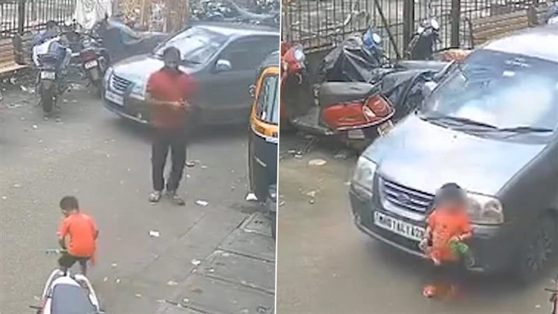 Mumbai Hit and Run Case: খেলতে খেলতে গাড়ির চাকার তলায় পিষল শিশু, উদ্ধার সিসিটিভি ফুটেজ