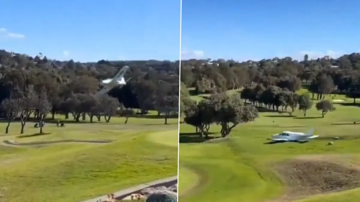 Australia Plane Crash Video: আকাশে উড়তে গিয়ে আছাড় খেল বিমান, এঁকে বেঁকে মাটিতে মুখ থুবড়ে পড়ল বিমান, দেখুন ভিডিয়ো