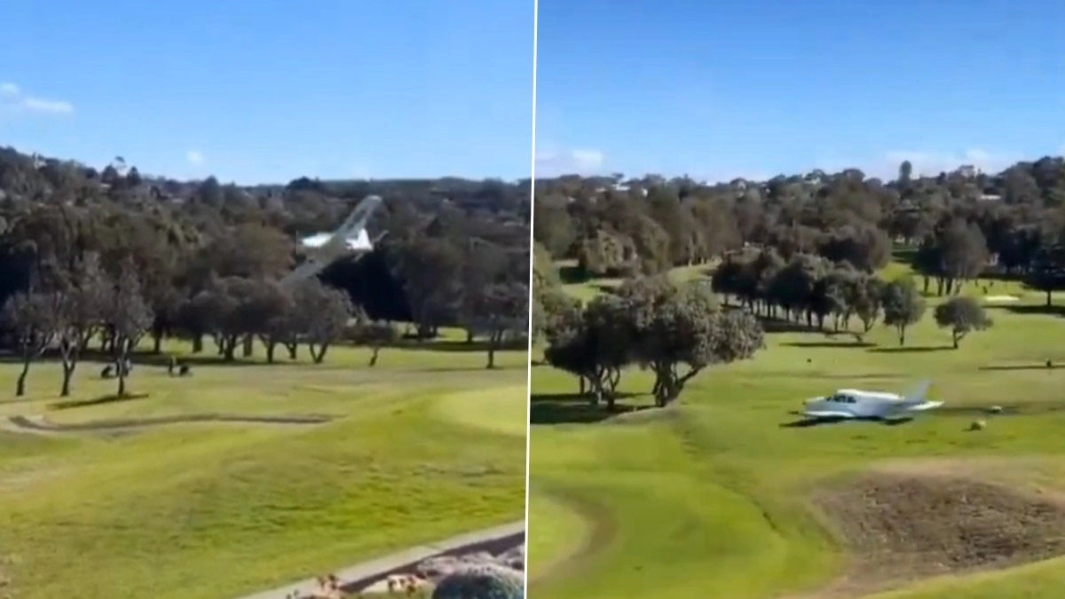 Australia Plane Crash Video: আকাশে উড়তে গিয়ে আছাড় খেল বিমান, এঁকে বেঁকে মাটিতে মুখ থুবড়ে পড়ল বিমান, দেখুন ভিডিয়ো