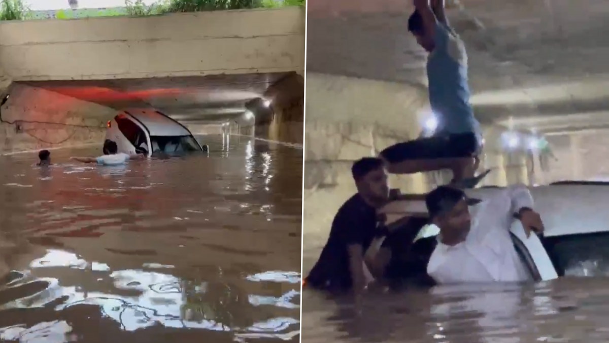 Mumbai Rain Fury Video: মুম্বইতে বিপর্যয়, জলের তোড়ে আন্ডারপাসে উলটে গেল গাড়ি, ভিতরে বোঝাই যাত্রী, দেখুন ভিডিয়ো