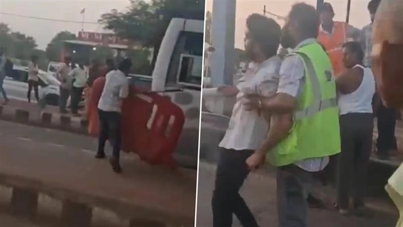 BJP MLA's Nephew Abuses Toll Employees: 'আমার কাকা বিধায়ক' বলে চেঁচিয়ে 'গুন্ডাগিরি' ভাইপোর, দেখুন ভাইরাল ভিডিয়ো