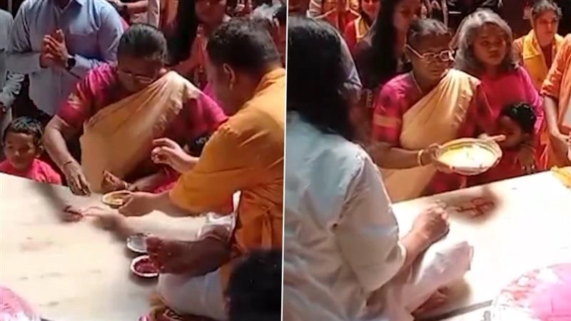 President Droupadi Murmu: উত্তরপ্রদেশ সফরে রাষ্ট্রপতি, দর্শন করলেন বাঁকে বিহারির মন্দির (দেখুন ভিডিও)