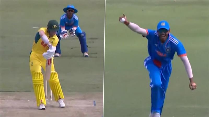 AUS U19 vs IND U19, Kishan Kumar Wicket Video: ব্রিসবেনে ম্যাচের প্রথম বলেই অস্ট্রেলিয়ার বিপক্ষে উইকেট ভারতের অনূর্ধ্ব-১৯ তারকা কিষাণ কুমারের, দেখুন ভিডিও