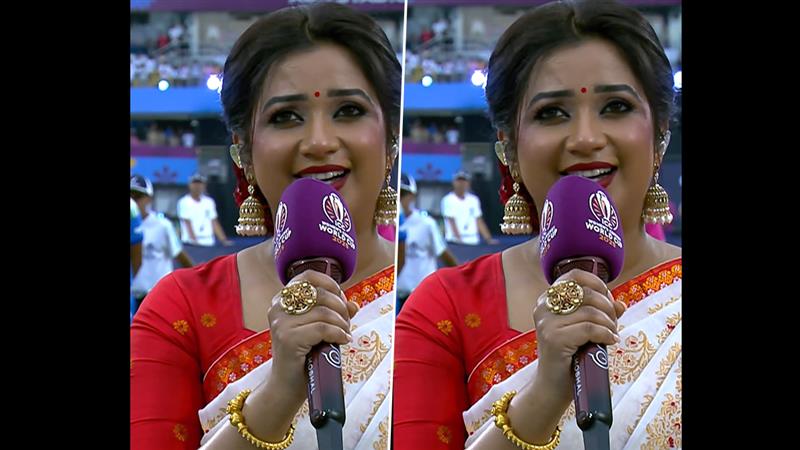 Shreya Ghoshal National Anthem: শ্রেয়া ঘোষালের শিহরণ জাগানো জাতীয় সঙ্গীত পরিবেশন মহিলা বিশ্বকাপের উদ্বোধনী অনুষ্ঠানে, দেখুন ভিডিও