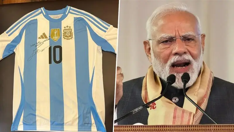 Messi Signed Jersey for Modi: প্রধানমন্ত্রী মোদীর ৭৫তম জন্মদিনে অটোগ্রাফ দিয়ে জার্সি উপহার মেসির