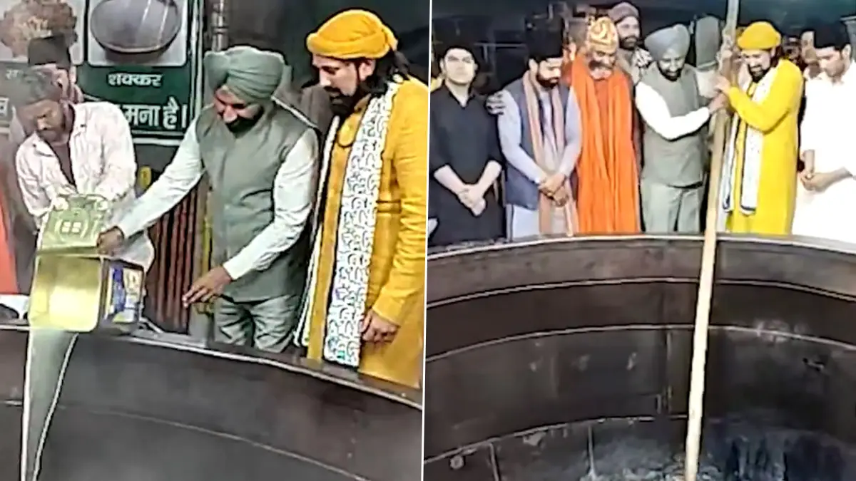 Ajmer Sharif Dargah: আজমির শরীফ দরগায় রান্না করেছেন সাংসদ সতনাম সিং, দেখুন ভিডিও