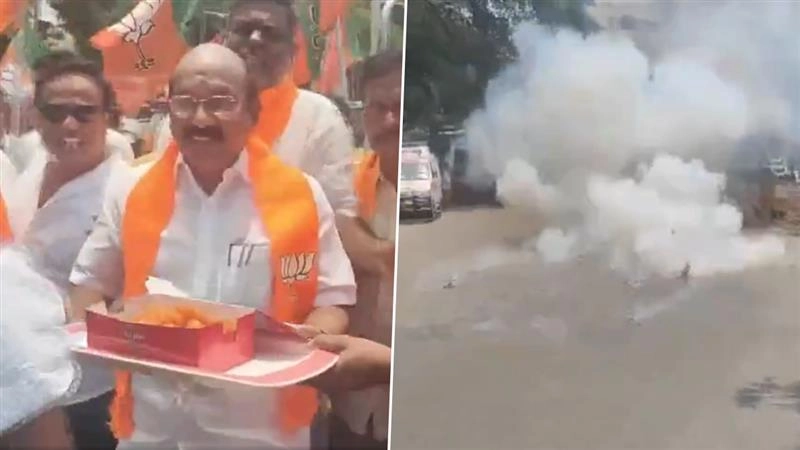 Vice President: ইন্ডিয়া ব্লকের প্রার্থীকে পরাজিত করে উপরাষ্ট্রপতি নির্বাচিত হয়েছেন সিপি রাধাকৃষ্ণণ, পুদুচেরিতে চলছে উদযাপন