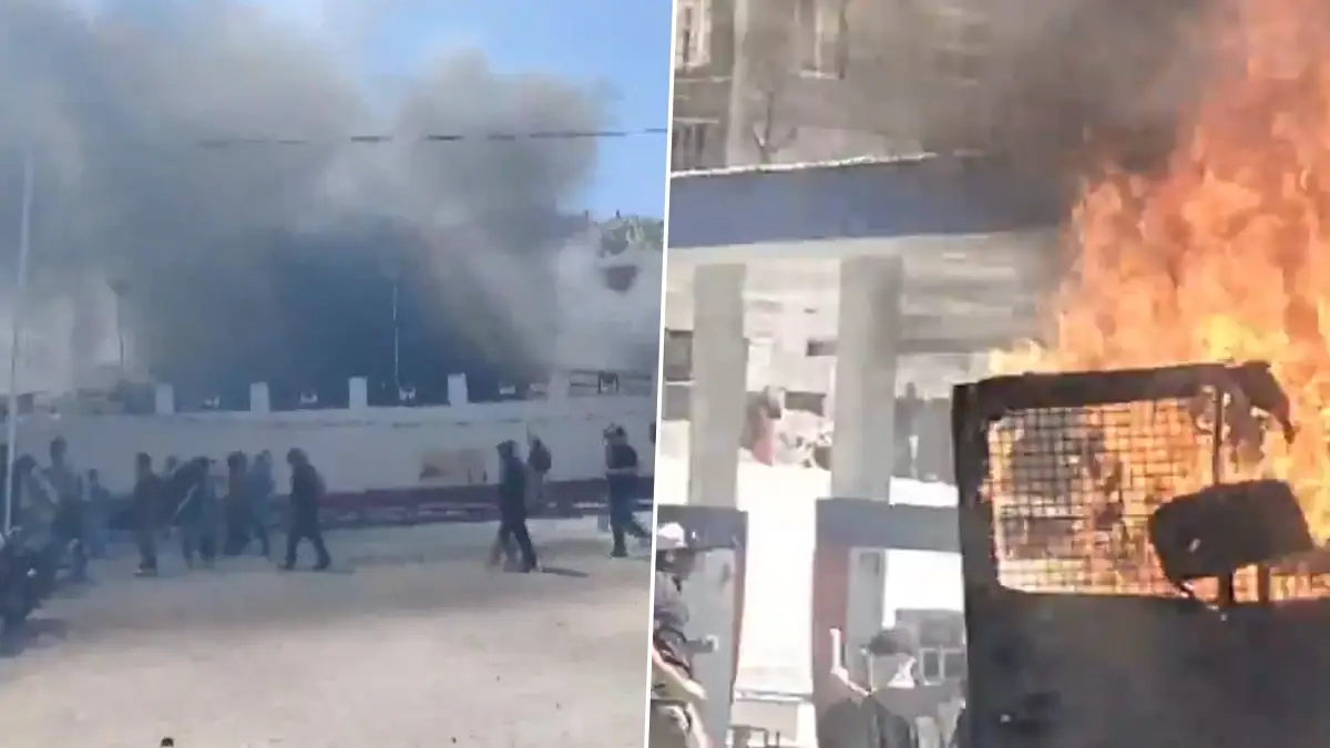 Ladakh: পূর্ণ রাজ্যের মর্যাদার দাবিতে উত্তাল লাদাখ, আগুন ধরিয়ে দেওয়া হল বিজেপির পার্টি অফিসে, দেখুন ভিডিয়ো