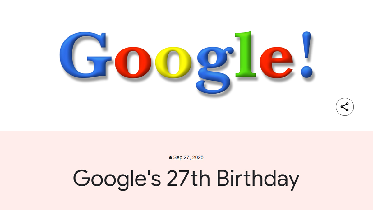 Google's 27th Birthday Doodle: আজ গুগলের ২৭তম জন্মদিন, জন্মদিনে নিজেদের পুরানো স্মৃতি ডুডলে ফেরাল তাঁরা