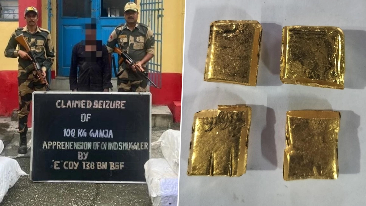 BSF: কোচবিহারের সীমান্ত এলাকা থেকে উদ্ধার সোনার বিস্কুট ও মাদক, গ্রেফতার এক ভারতীয় পাচারকারী