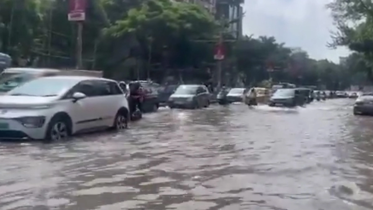 Kolkata Rain: বুধ সকালে রোদের দেখা মিললেও, জল সরেনি বহু এলাকায়, দেখুন বালিগঞ্জে এখনও বইছে স্রোত