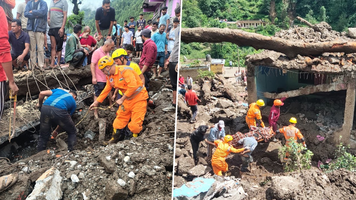 Chamoli Cloudburst: চামোলিতে বিপর্যয়, মেঘভাঙা বৃষ্টিতে ধুয়ে গিয়েছে ২০টি বাড়ি, ১৪ জন এখনও আটকে কাঁদা, পাথরের নীচে, দেখুন