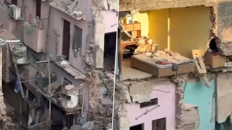 Delhi House Collapsed: মাঝরাতে হুড়মুড়িয়ে ভেঙে পড়ল বহুতল, আহত ১৪