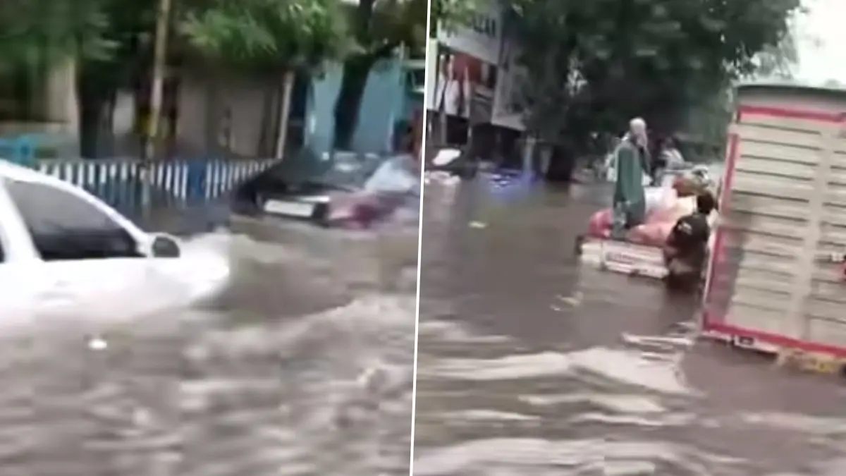 Kolkata Heavy Rainfall: দুর্গা পুজোর ৪ দিন আগে ভাসছে কলকাতা, শহর জুড়ে পরপর মৃত্যুর খবর, দেখুন ভিডিয়ো