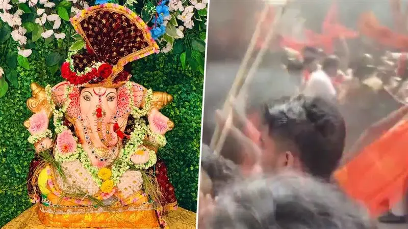 Pro-Hindu Organisations Protests On Ganpati Visarjan: গণপতি বিসর্জনে পাথর ছোঁড়ার অভিযোগ, কর্ণাটকে হিন্দুত্ববাদীদের প্রবল বিক্ষোভ, দেখুন ভিডিয়ো