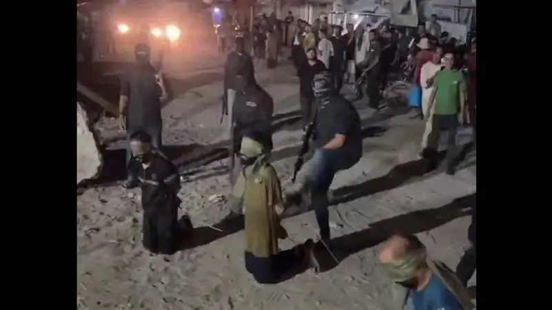 Hamas Cruelty: ইজরায়েলকে সাহায্যের অভিযোগ, ৩ প্যালেস্তিনীয়র চোখ বেধে নির্মম হত্যা হামাসের, শিউরে উঠল গোটা বিশ্ব