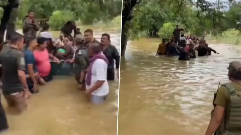 Flood: বন্যা কবলিত রাজৌরিতে পুলিশ ও সেনাবাহিনী স্থানীয় বাসিন্দাদের নিরাপদ স্থানে স্থানান্তর করছে, দেখুন ভিডিও