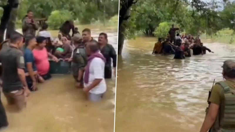 Flood: বন্যা কবলিত রাজৌরিতে পুলিশ ও সেনাবাহিনী স্থানীয় বাসিন্দাদের নিরাপদ স্থানে স্থানান্তর করছে, দেখুন ভিডিও