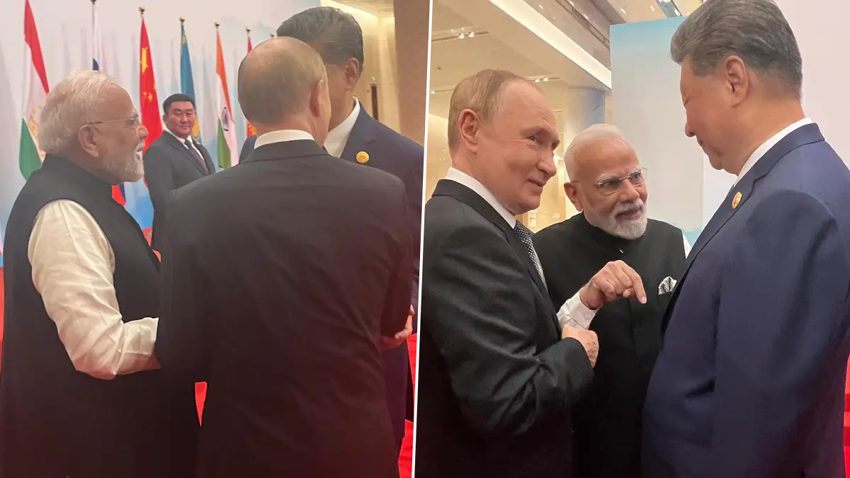 Shanghai Cooperation Council Summit: মার্কিন শুল্ক যুদ্ধের আবহে এক ফ্রেমে ধরা দিলেন শি জিনপিং-পুতিন ও মোদী (দেখুন সেই ছবি)