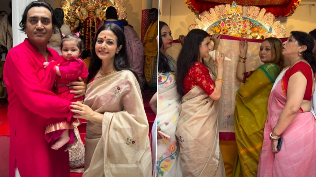 Durga Puja 2025: ছোট্ট মেয়েকে কোলে নিয়ে মহাষ্টমী পুজোয় একসঙ্গে কোয়েল মল্লিক, নিসপাল সিং, দেখুন