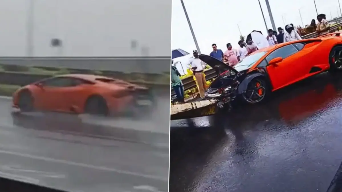 Lamborghini Mishap Video: মুম্বইয়ের কোস্টাল রোডে মুখ থুবড়ে পড়ল ল্যাম্বরগিনি, ভয়াবহ ভিডিয়ো ভাইরাল