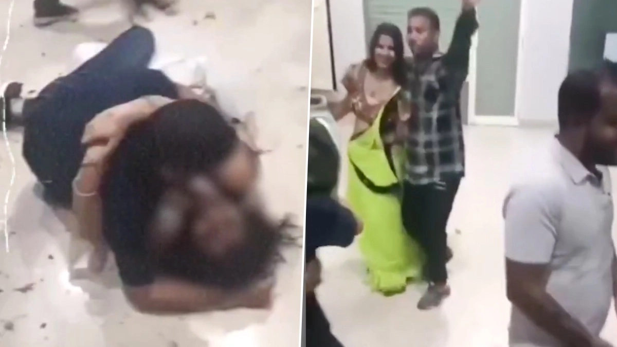 Police Dancing With Woman: গলা জড়িয়ে, মেঝেতে শুয়ে মহিলার সঙ্গে অশ্লীল নাচ পুলিশ আধিকারিকের, ভিডিয়ো ভাইরাল হতেই কটাক্ষের ঝড়
