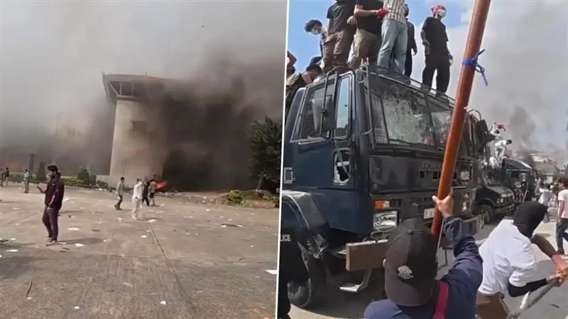 Nepal Protests Video: নেপালে গাড়ির উপর দমাদম বাড়ি, জ্বলছে বাড়ি, ব্রিটিশ ভ্লগারের ভিডিয়ো দেখলে শিউরে উঠবেন